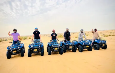 4 Hours Desert Tour with Quad Bike Camel Ride & Sandboard