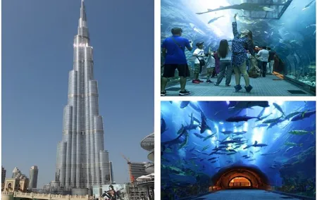 Burj Khalifa and Dubai Aquarium with Penguin Cove Combo