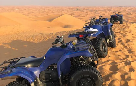 Dubai: Unique MORNING Quad Bike Red Dunes Safari