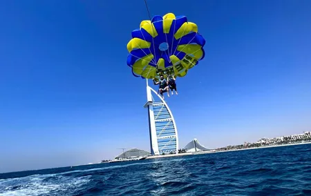 Parasailing in Dubai - Burj Al Arab View