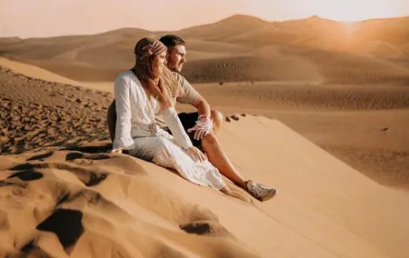 Private Evening Desert Safari with BBQ Dinner, Camel Ride And Sand Boarding
