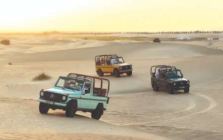 Dubai Evening Heritage Safari by Vintage G Class Al Marmoom Oasis