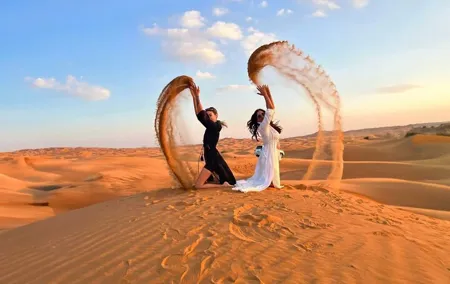 Dubai Red Dunes Desert Safari : Sandboarding, BBQ & Live Shows