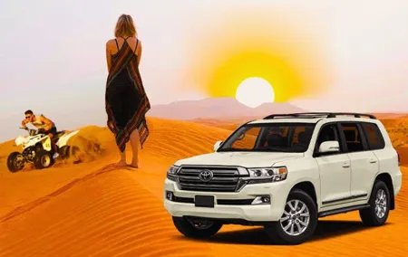 Dubai Desert Safari with VIP Table BBQ Dinner & QUAD BIKE Ride