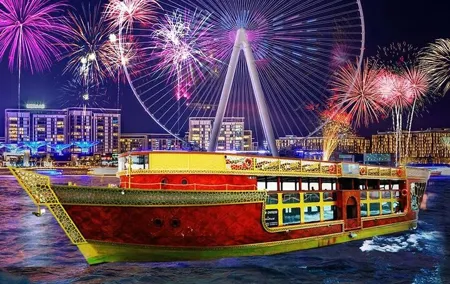 Dubai Marina Dinner Cruise with Drinks and Live Music