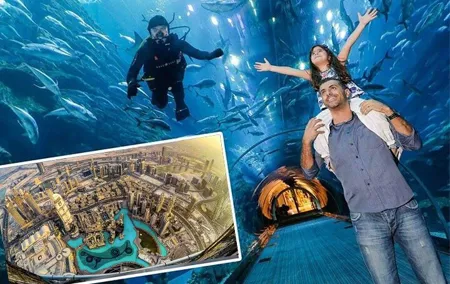 Dubai Burj Khalifa & Aquarium Underwater Zoo Tour