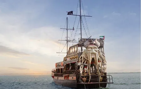 Dubai Creek Harbour Pirate Ship Sightseeing Dhow Cruise