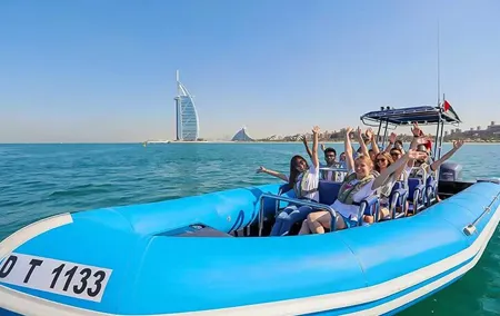 90 Minutes Amazing Speedboat Rib Tour Dubai Experience