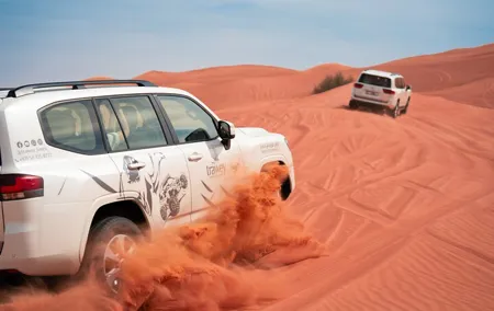 Dubai Morning Evening Desert Safari,Sand boarding and Camel ride