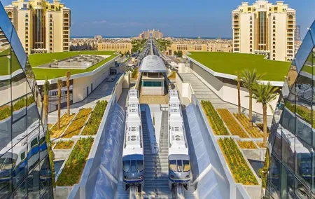 Palm Monorail Trip in Dubai