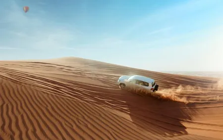 Desert Safari Dubai with Dune Bashing, Sandboarding, Camel Ride, 5 Shows, Dinner