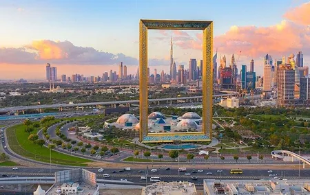 Dubai Frame Golden Gate Ticket with optional transport