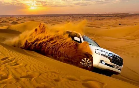 4X4 Dubai Desert Safari with BBQ Dinner and Lot More