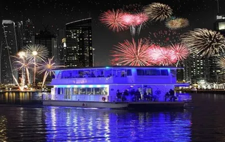 Luxury Catamaran Dinner Cruise - Marina DXB with Private Transfer