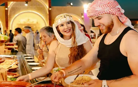Premium Desert Safari with Quad Bike Red Dunes Camel Ride Dinner