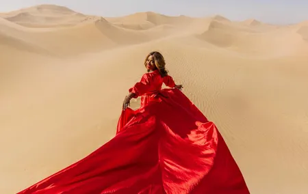 Flying Dress Photoshoot in Dubai