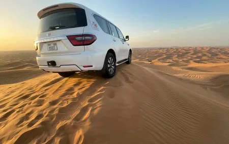 Vip Red dunes Sunset View Dubai desert Safari BBQ Dinner Shows