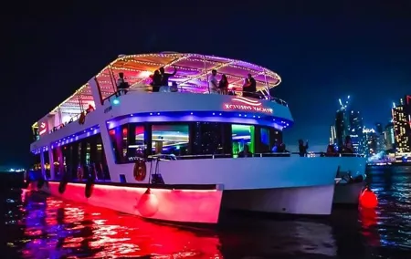 Luxury Dubai Marina Dhow Cruise – International Buffet & Tanoura