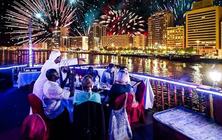 Dubai New Year 2026 Eve: Burj Khalifa Fireworks & Dhow Cruise