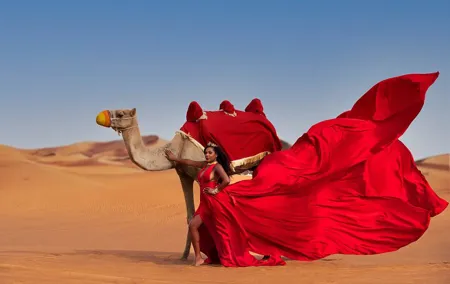 Flying dress photoshoot activity in Dubai