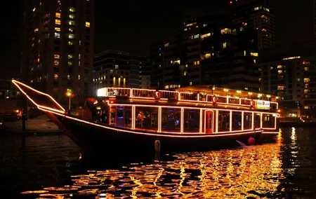 Dubai Marina Dhow Dinner Cruise with Transfers