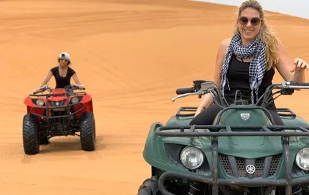 Evening Desert Safari with Quad Bike, Dune Bashing, Entertainments, BBQ Dinner