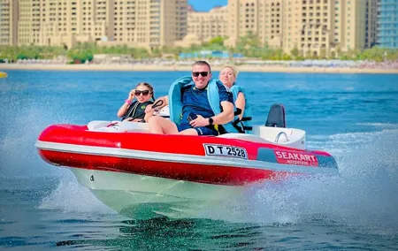120 MINUTES Dubai Private Self-Drive SeaKart Jet Ski Boat Tour