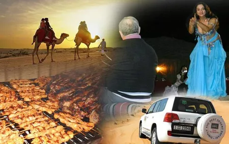 Dubai Desert BBQ Dinner, Camel Ride, Sandboarding and Live Shows