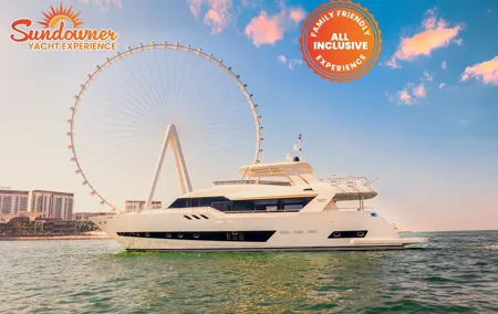 Dubai: Sunset Yacht Tour With Live DJ, BBQ & Unlimited Drinks.
