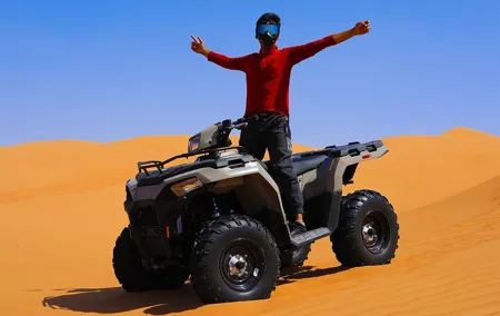 Polaris 570cc (4x4 )Quad Bike Ride +Sand Boarding- Red Dunes
