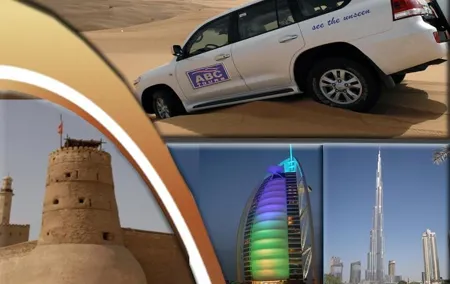 Dubai City Tour (Old & New) Desert Safari, BBQ, Camel Ride, Shows