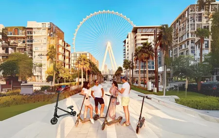 E-Scooter Guided Tour of Marina, JBR, Bluewaters Top Attractions