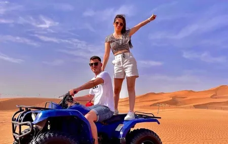 Morning Quad Biking & Red Sand Desert Safari , Camel Ride, Sand Boarding