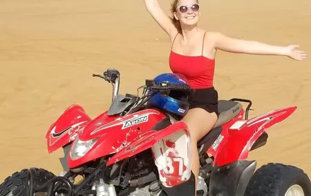 Desert Thrills: Evening Safari with Quad Bike & Camp Activities