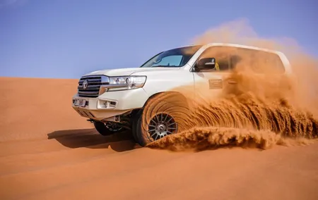 Dubai Desert Safari, BBQ, Live Shows, Camel, Sandboard (7-Hours)