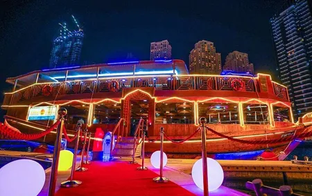 Dhow Cruise Dinner - Marina Dubai with Transfers