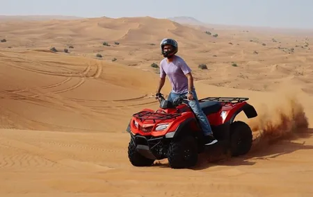 Dubai Evening Desert Safari With Quad Bike and BBQ Dinner