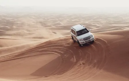 Dubia 4x4 Dune Bashing, Sandboarding, Camel Riding and Bbq Dinner