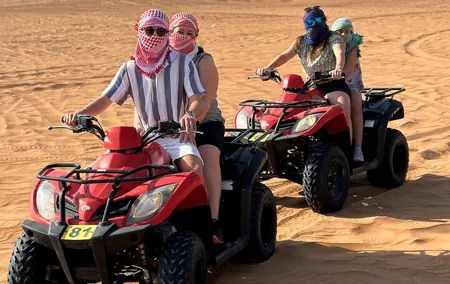 Dubai Morning Desert Safari with Quad Bike sharing Car