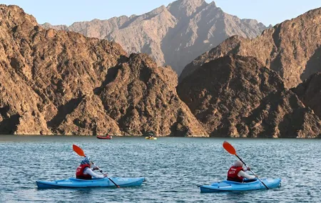 Full-Day Hatta Mountains Tour with Kayak and Lunch by Private 4WD
