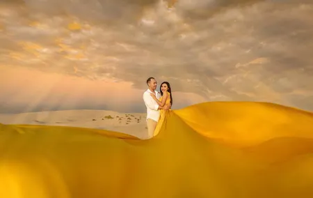 Dubai Flying Dress Photoshoot
