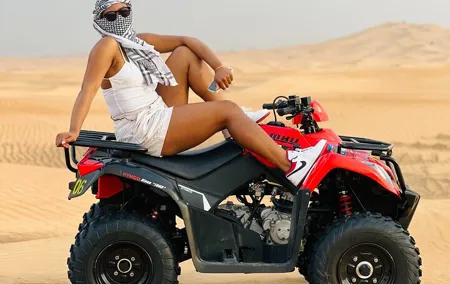 Dubai Evening Safari: Quad Bike, VIP BBQ, 10 Shows & Camel Ride