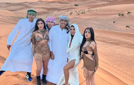 Private Morning Desert Safari with Camel Ride & Sandboarding