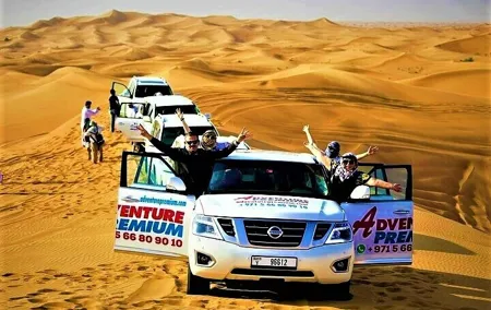 Dubai Red Dunes Camel Safari with Sand boarding, Dune Bashing & BBQ