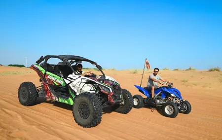 All in one Dubai Desert Safari ATV or Buggy Camelride BBQ DinnerĀ