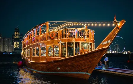 2-Hour Dubai Marina Dhow Dinner Cruise