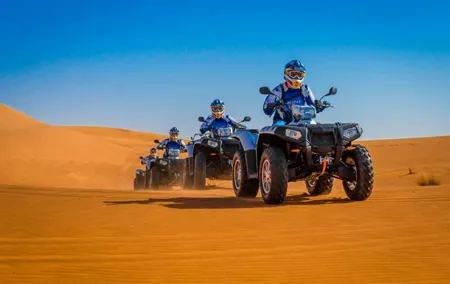 Quad Bike & Premium Desert Safari, with BBQ Dinner with 6 shows