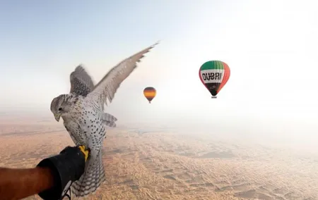 Enjoy Views Of Dubai Beautiful Desert By Hot Air Balloon From Dubai & Falcon