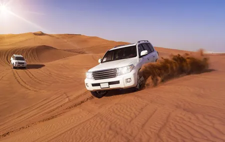 Dubai Morning Red Dunes with Camel Safari & Sandsurf