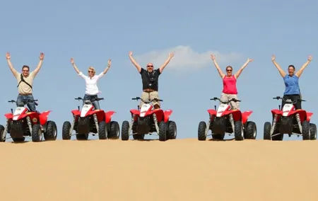 Dubai Dinner Desert Experience with 01 Hour quad bike and camel ride